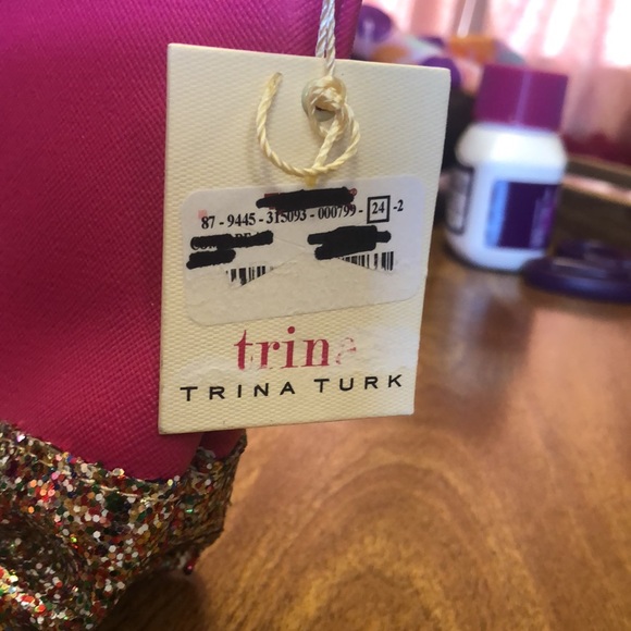 Trina Turk New Pink Glittery Trina Turk Sparkly Cosmetic Bag - Picture 2 of 14